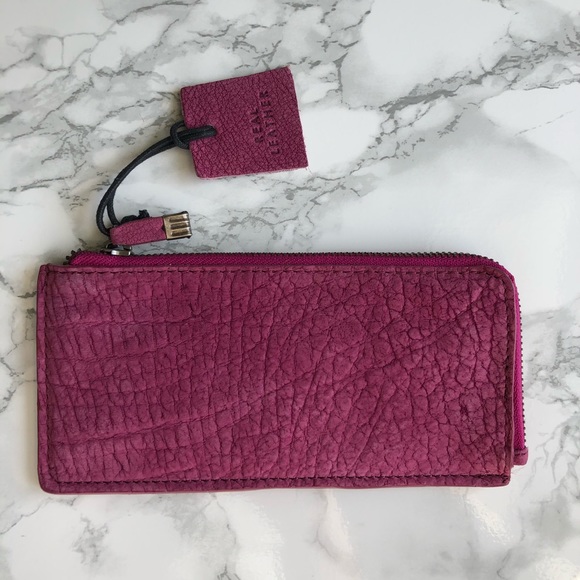 H&M Purple Leather Wallet - Picture 1 of 8